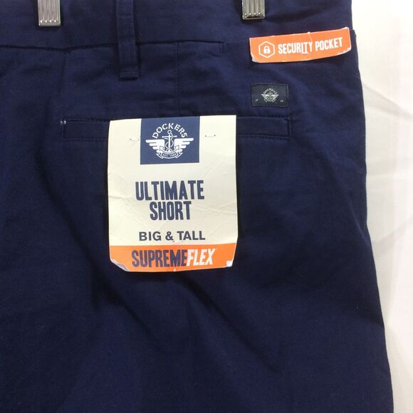 NEW Dockers Ultimate Short Supreme Flex Big & Tall Navy Size 54 Stretch - Picture 4 of 6
